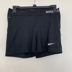black Nike shorts